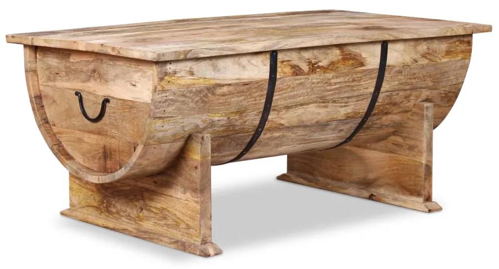 Tavolino da caffè in legno massello di mango 88x50x40 cm