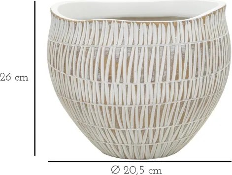 Cachepot Resina Stiky Cm Ø 26X20,5