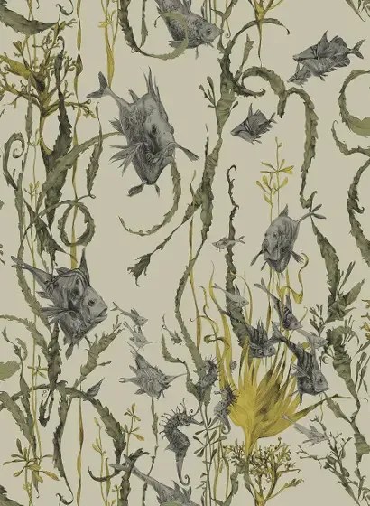 Edmond Petit Carta da parati Jardin Marine - RM115-04 - Gris