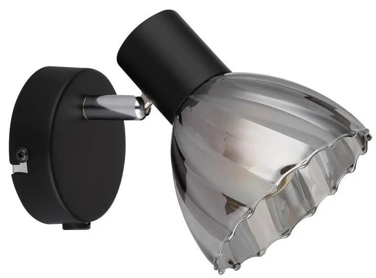 Globo 54315S-1 - Faretto da parete ZACHERY 1xE14/40W/230V nero