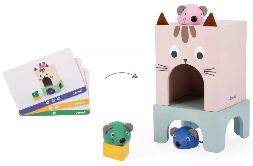 Gatto e topolini - Gioco educativo, orientarsi nello spazio