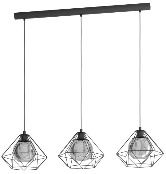 Eglo 43483 - Lampadario a sospensione con filo VERNHAM 3xE27/40W/230V