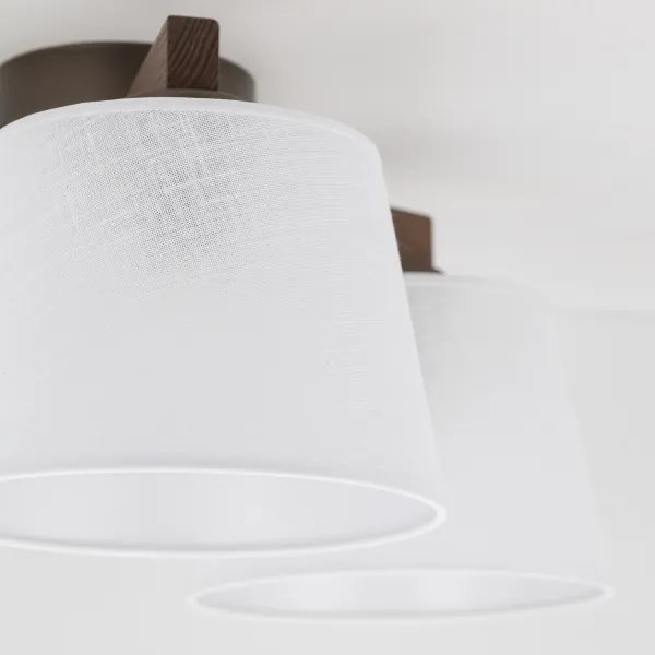 Brilagi - Plafoniera da soffitto LATTE 3xE27/15W/230V pino/bianco