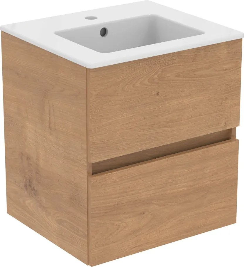 Mobile a sospensione per sottolavabo in rovere naturale 50x55 cm Eurovit+ - Ideal Standard