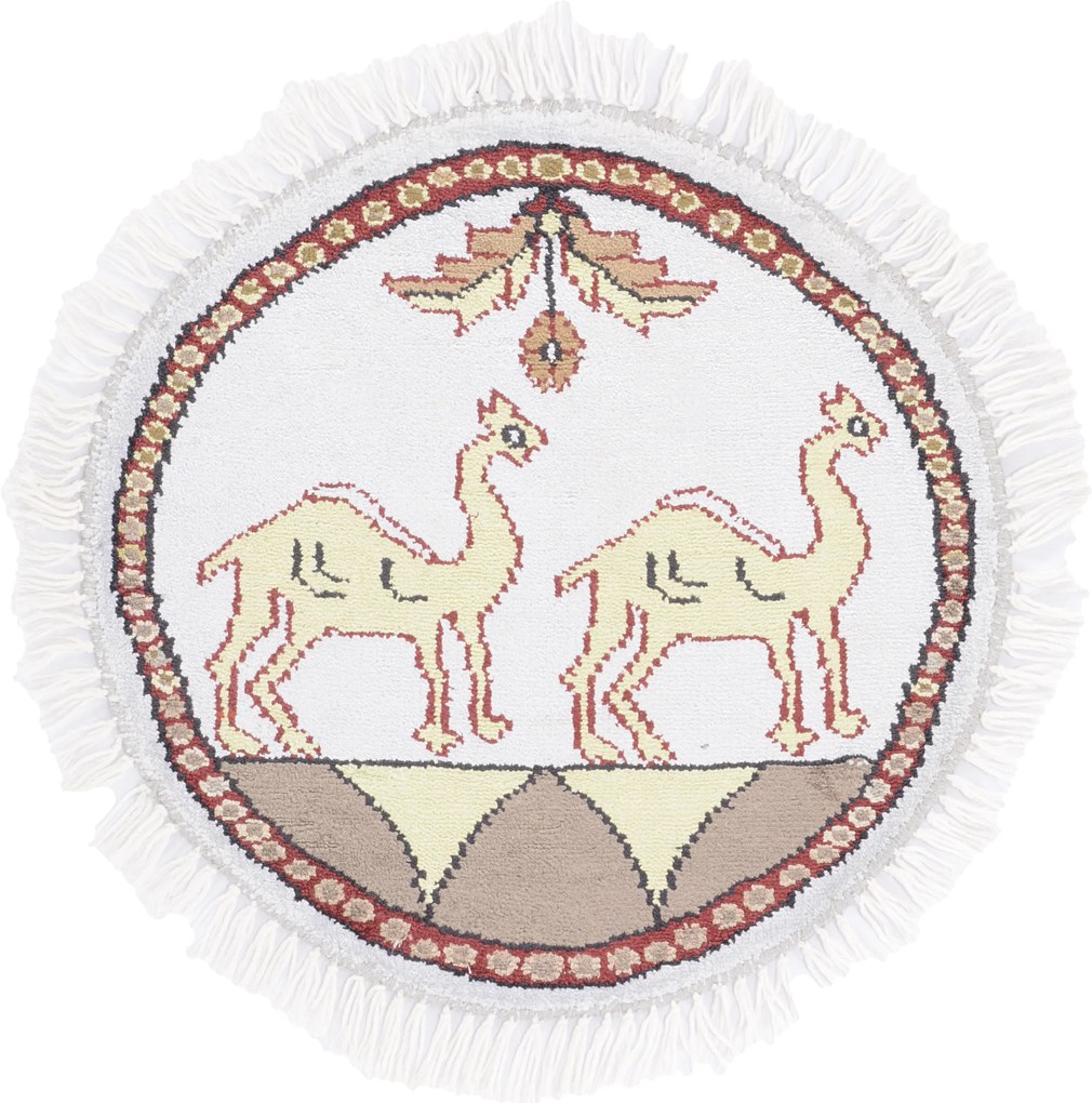 Agra Tappeto 50 x 50 (Indian) Annodato A Mano