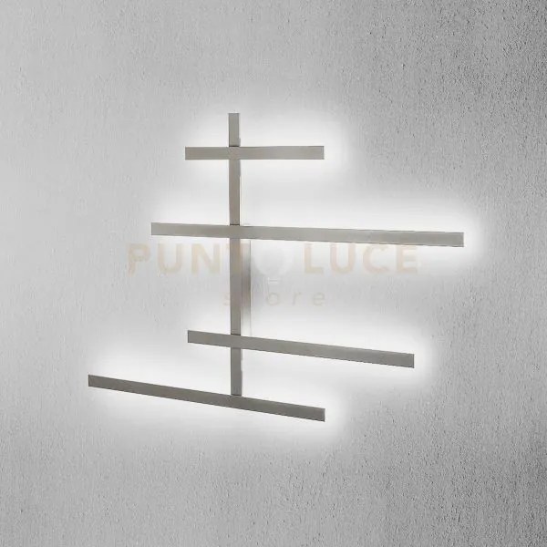 Rake axl - applique da parete a led 3000k 8424lm 10,2 anticato-acci...