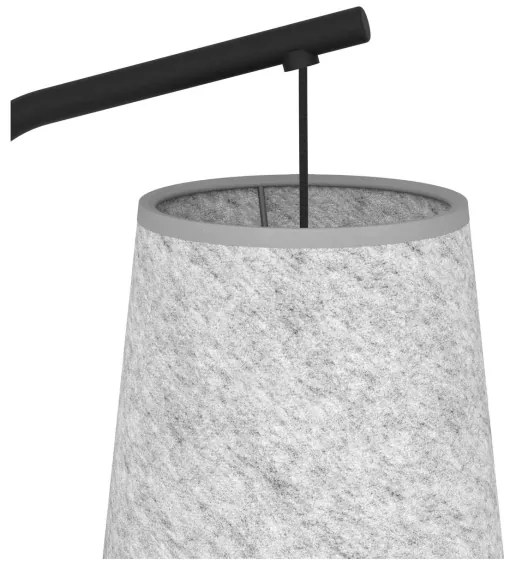 Eglo 43987 - Lampada con piedistallo ALSAGER 1xE27/40W/230V grigio