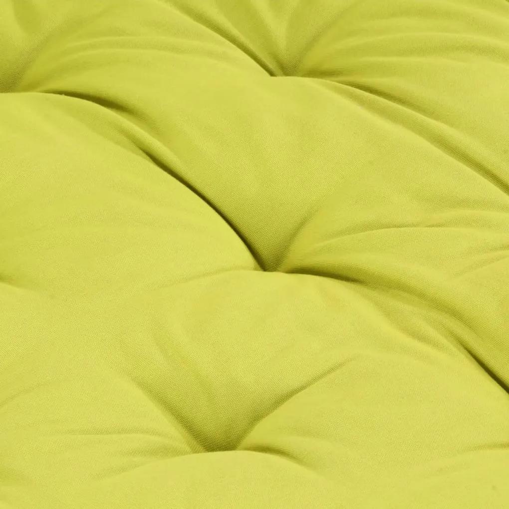Cuscino per Pallet e Pavimento in Cotone 120x80x10 cm Verde