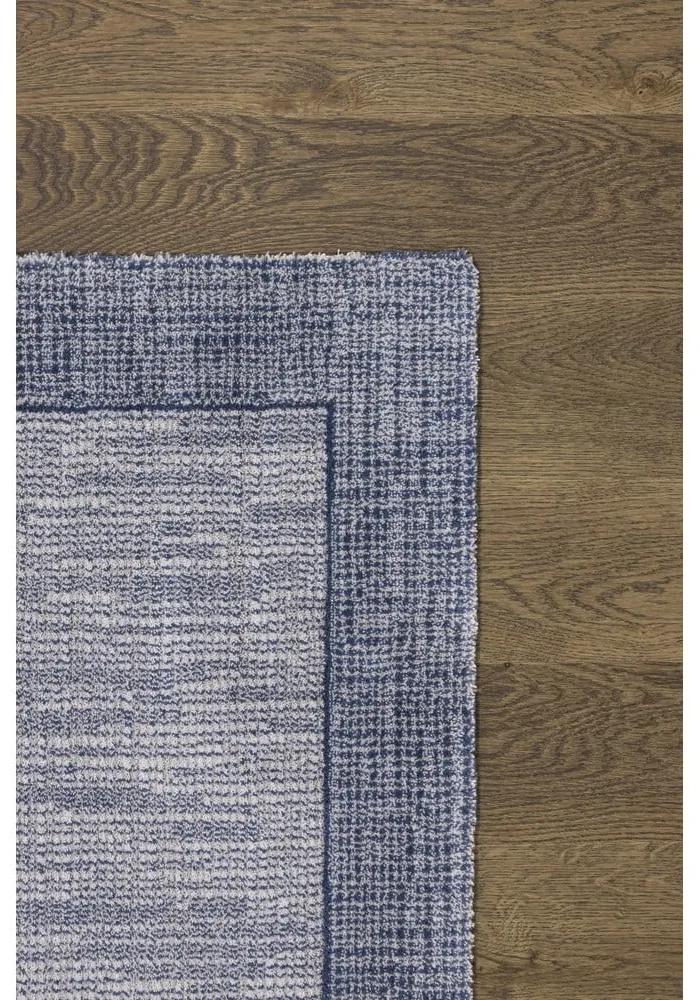 Tappeto in lana blu scuro 200x300 cm Linea - Agnella