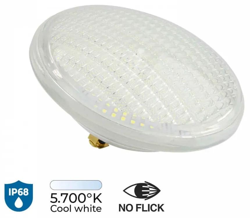 Lampada LED PAR56 35W da piscina, 12VAC/DC, 120lm/W, No Flickering Colore Bianco Freddo 5.700K