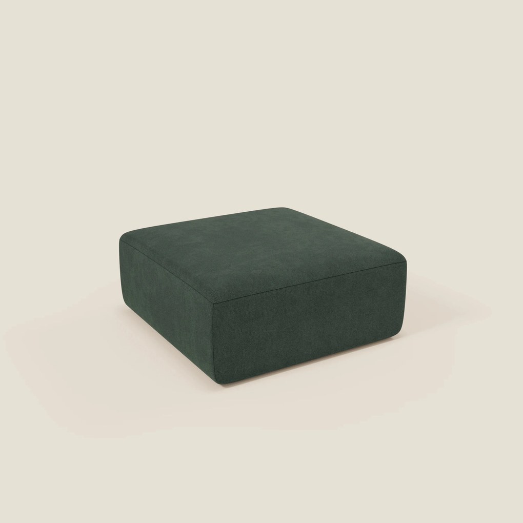 BonBon pouf divano modulare in 2 dimensioni in tessuto smacchiabile T23 verde