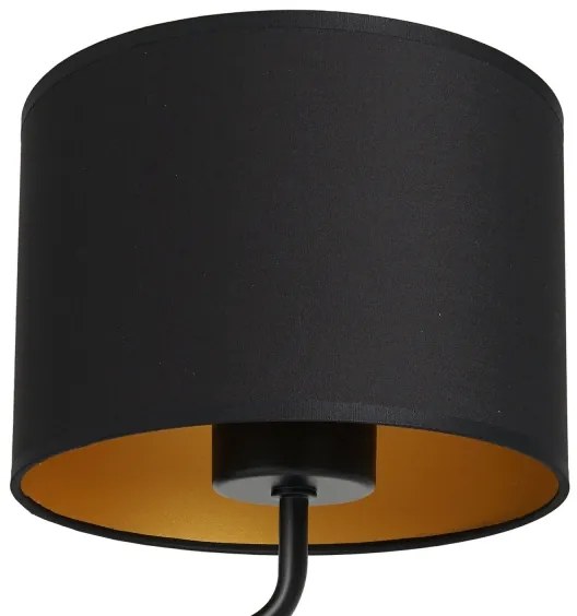 Lampada da parete ARDEN 1xE27/60W/230V nero/oro