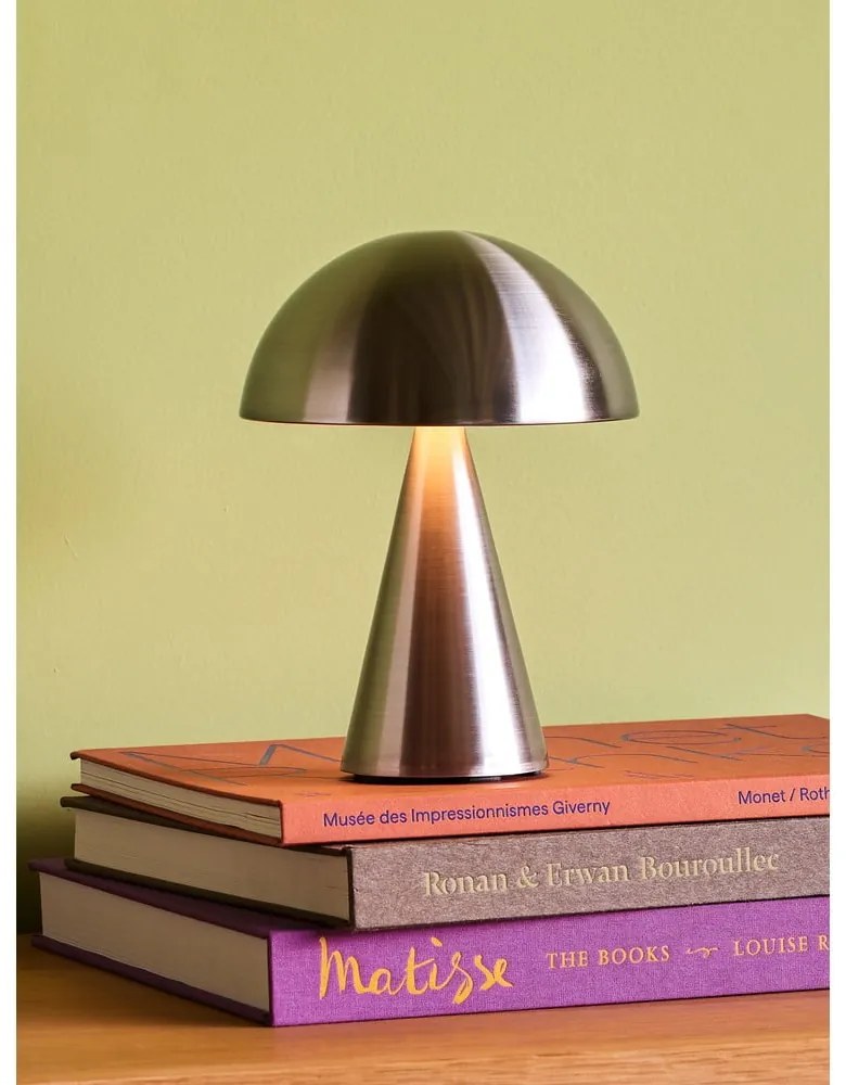Lampada da tavolo dimmerabile a LED grigio scuro (altezza 20 cm) Mush - Hübsch