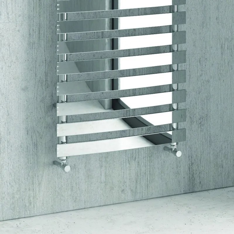 Kamalu - scalda bagno termoarredo 174x50 con tubi piatti modello kam-372