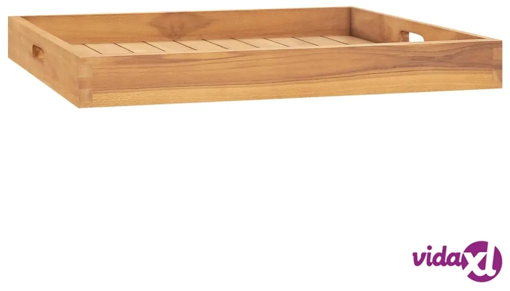 vidaXL Vassoio da Portata 60x60 cm in Legno Massello di Teak