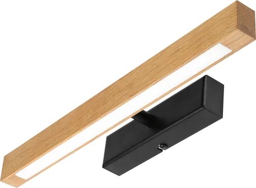 Lampada per quadri LED VERDE LED/5,5W/230V 3000K 46 cm rovere/nero