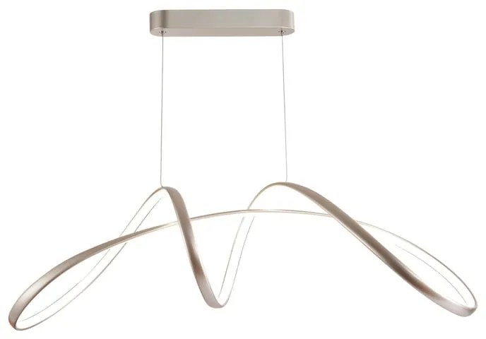 Lampadario LED moderno Mindy grigio, luce naturale 2700 lumen, NOVECENTO