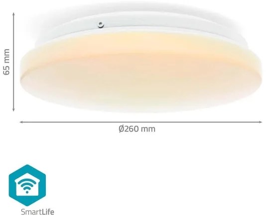 Nedis WIFILAC35WT - LED RGBW Lampada dimmerabile LED/18W/230V 2700-6500K IP44 Wi-Fi