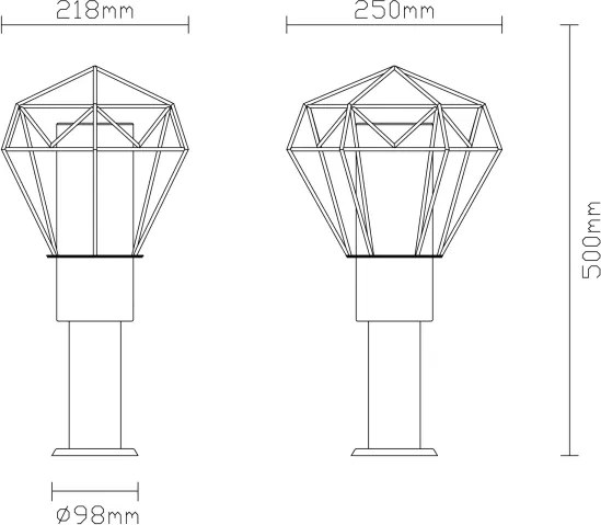 Globo 31356 - Lampada da esterno HORACE 1xE27/15W/230V IP44