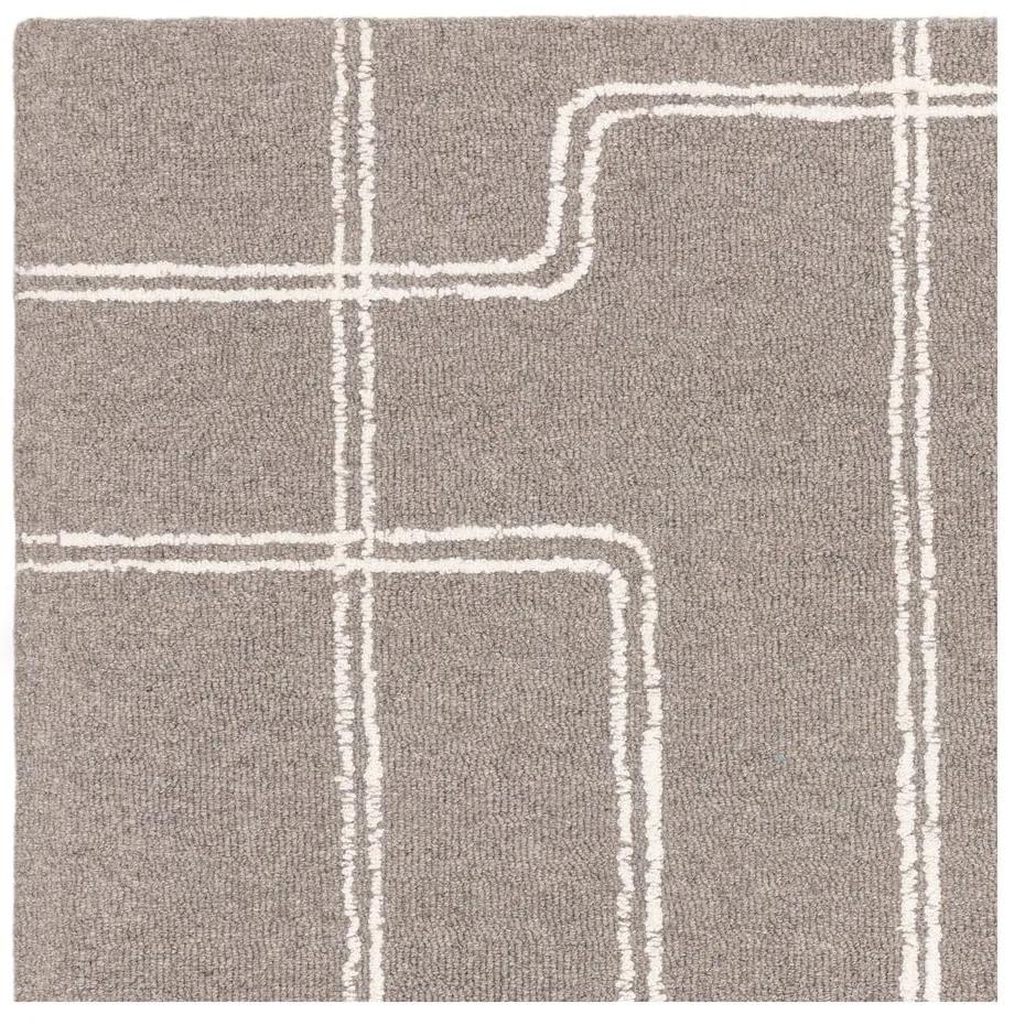 Tappeto in lana grigio chiaro tessuto a mano 160x230 cm Ada - Asiatic Carpets