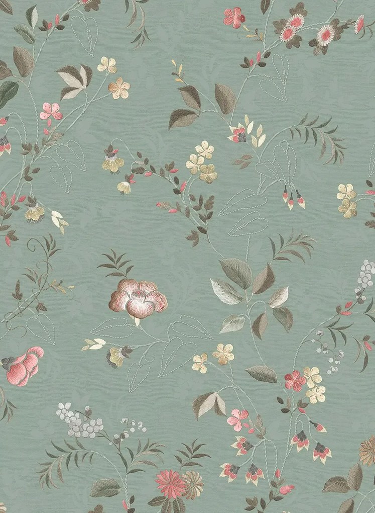 Eijffinger Tapete Tokyo Blossom - Jade Green