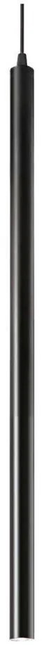 Ideal Lux - Lampadario LED a sospensione con filo ULTRATHIN LED/11,5W/230V CRI 90 nero