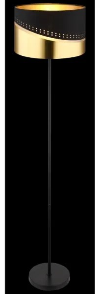 Globo 54046S - Lampada con piedistallo OR 1xE27/60W/230V diametro 35 cm nero/oro