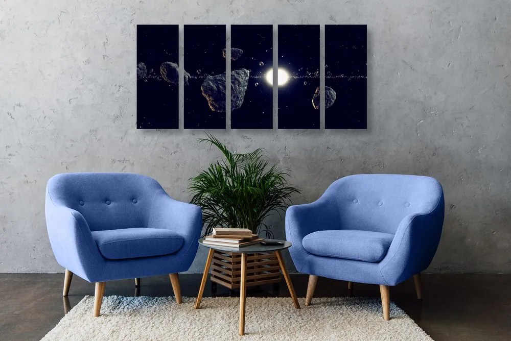Quadri 5 pezzi – Meteoriti
