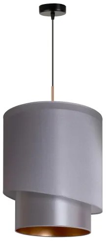 Duolla - Lampadario a sospensione con filo PARIGI 1xE27/15W/230V diametro 40 cm argento/oro