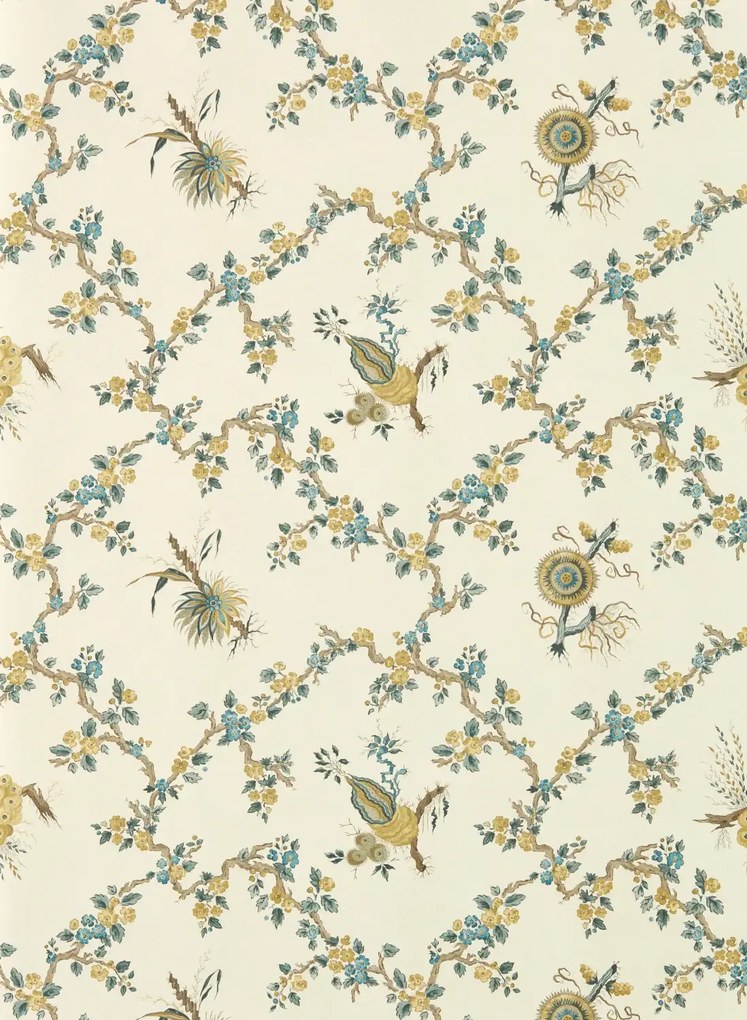 Sanderson Tapete Trelliage - Chamomile/ Chalk