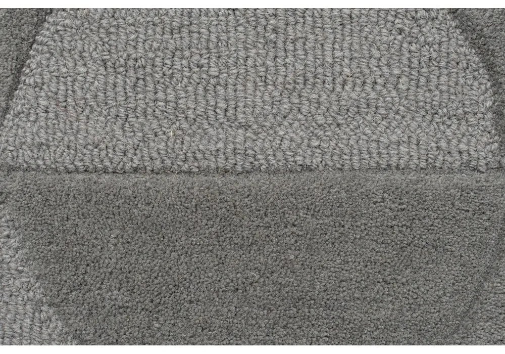 Tappeto rotondo in lana grigia ø 160 cm Gigi - Flair Rugs