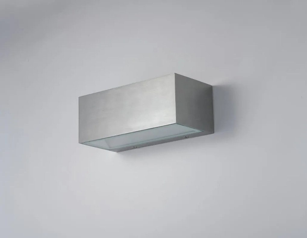 Applique LED moderno da esterno Twin nero IP54, luce bianco naturale 1250 lumen, INTEC