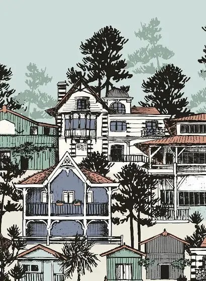 Isidore Leroy Carta da parati panoramica Première Ligne - Galea