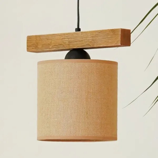 Brilagi - Lampadario a sospensione con filo FOREST 1xE27/15W/230V pino/marrone/nero