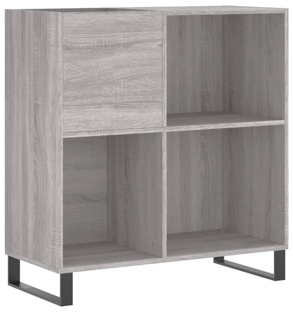 Mobile porta dischi grigio sonoma 84,5x38x89 legno multistrato