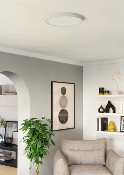 Eglo 901309-LED Plafoniera FUEVA LED/17W/230V 2700/4000/6500K Ø38,9 cm bianca