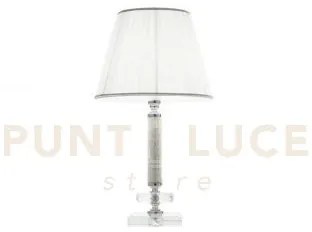 Lume piccolo dido  1 luce cristallo e cromo attacco e14 d.25cm