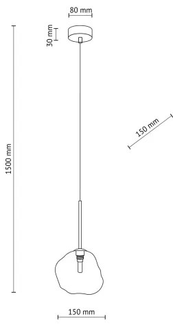 Lampada a sospensione con cavo LAVA 1xG9/8W/230V beige/fumo beige