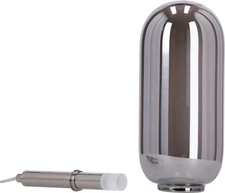 Lampadario LED color antracite con paralume in vetro ø 13 cm Fiuggi – Candellux Lighting