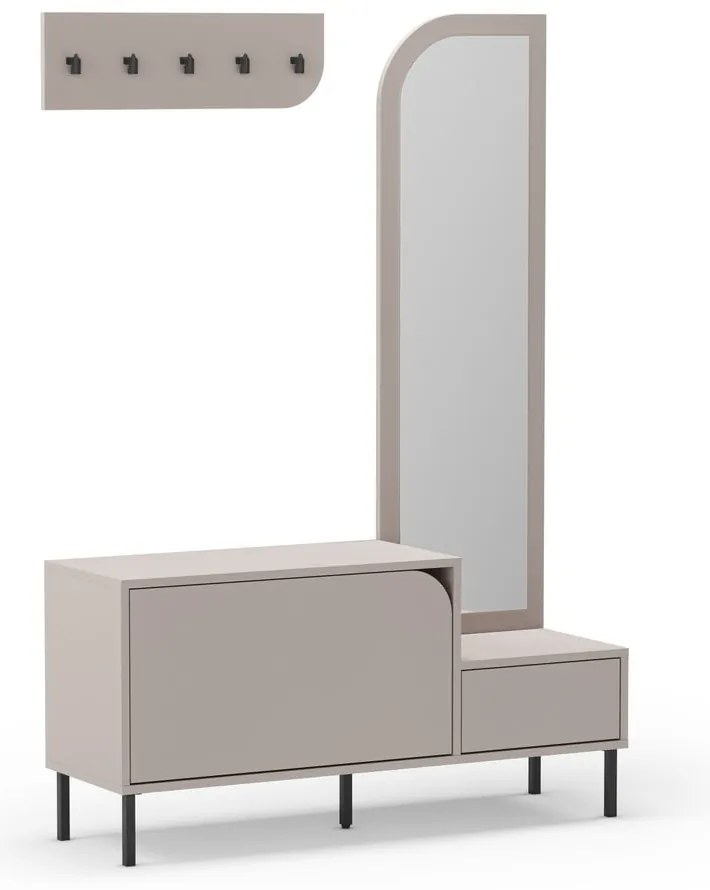 Set mobili da ingresso crema Bea - Marckeric