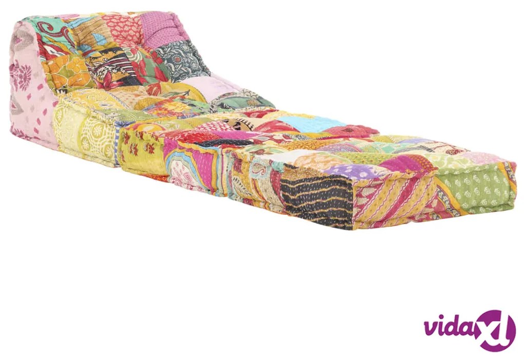 vidaXL Pouf Modulare in Tessuto Patchwork