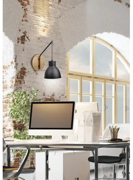 Applique VARIO 1xE27/60W/230V Betulla