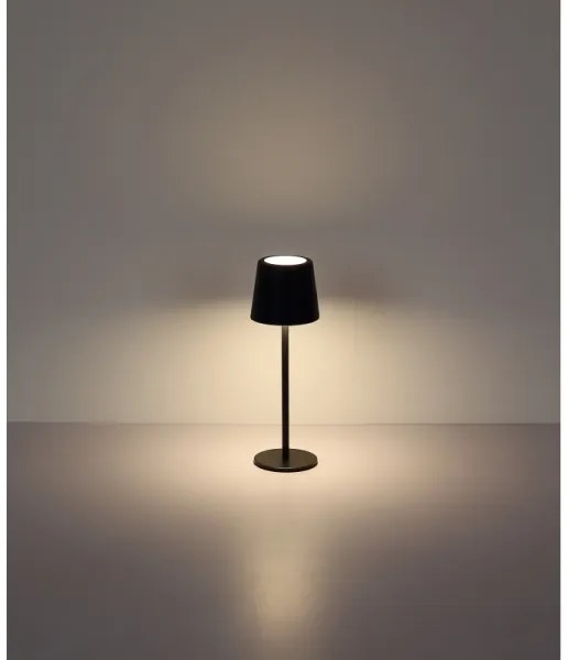 Globo 58482B-LED Lampada da tavolo ricaricabile da esterno dimmerabile VAN. 2W/5V 2200mAh IP44 nero