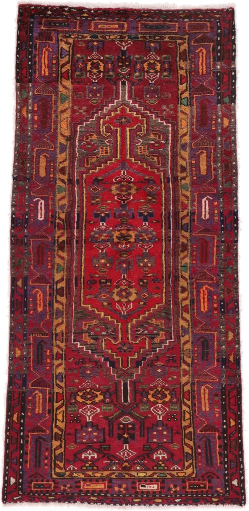 Hamedan Tappeto 100 x 200 (Iran) Annodato A Mano