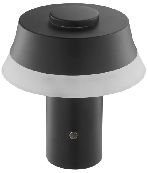 Brilliant -LED Stm lampada da tavolo ricaricabile a sfioramento KINICH LED/2,5W/5V 2700K nera