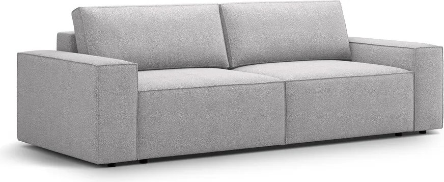 Divano letto grigio chiaro in tessuto bouclé 247 cm Jodie - Micadoni Home