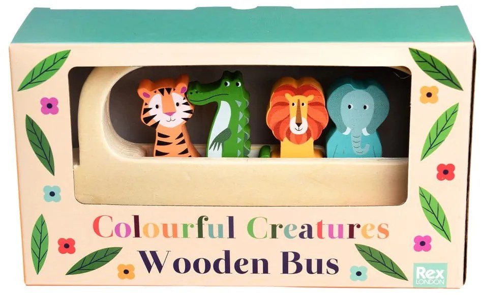 Autobus in legno Colourful Creatures - Rex London