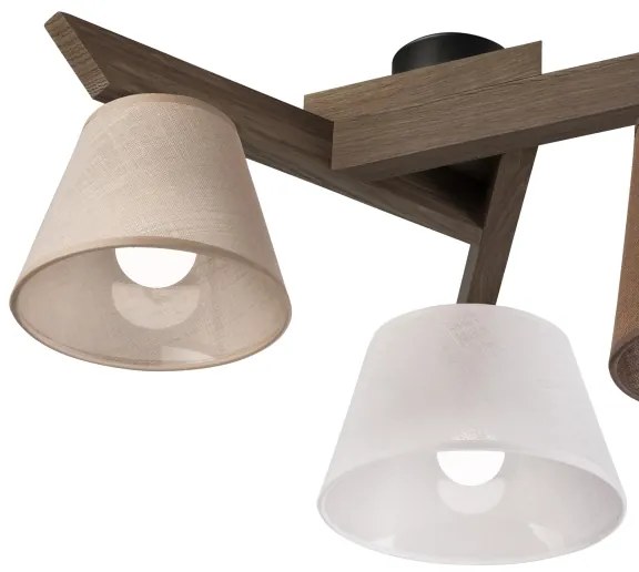 Brilagi - Lampadario LED ANTHONY 3xE14/40W/230V rovere noce