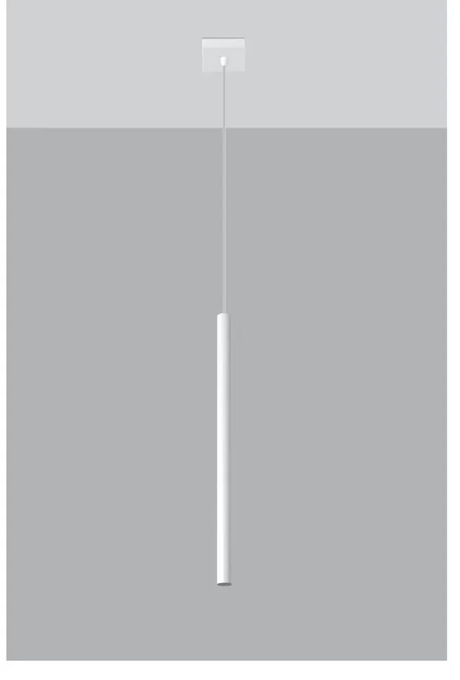 Apparecchio a sospensione bianco Singolo Fideus - Sollux