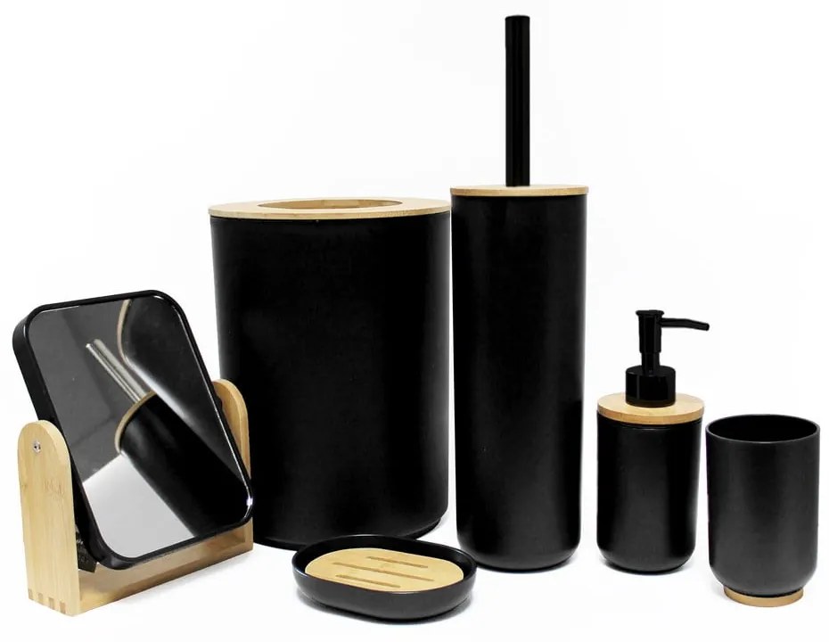 Portaspazzolino nero in plastica Smart – douceur d'intérieur